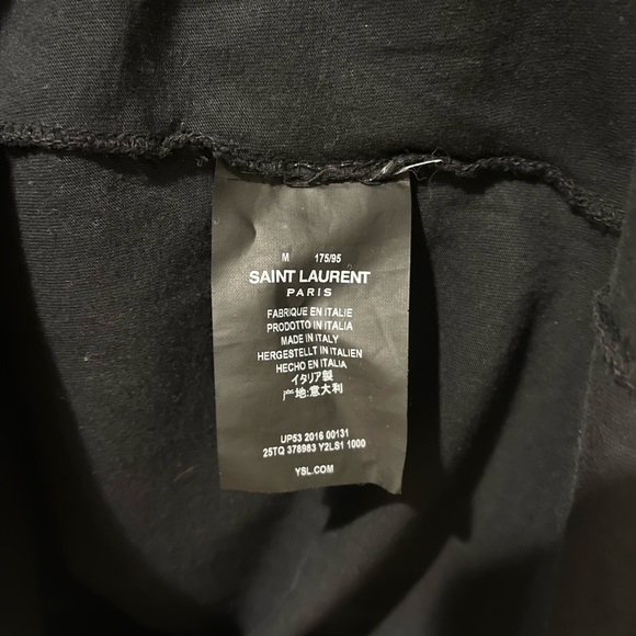 Saint Laurent Black Blood Luster Tee - Picture 3 of 5
